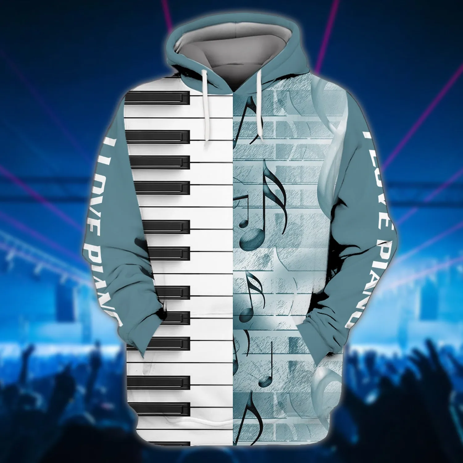 I Love Piano 3D Full Print Shirts
