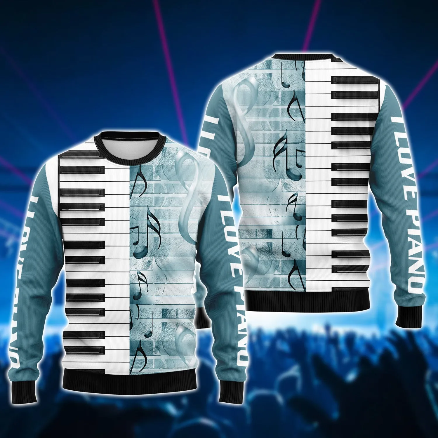 I Love Piano 3D Full Print Shirts