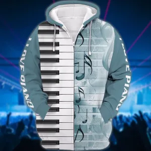I Love Piano 3D Full Print Shirts