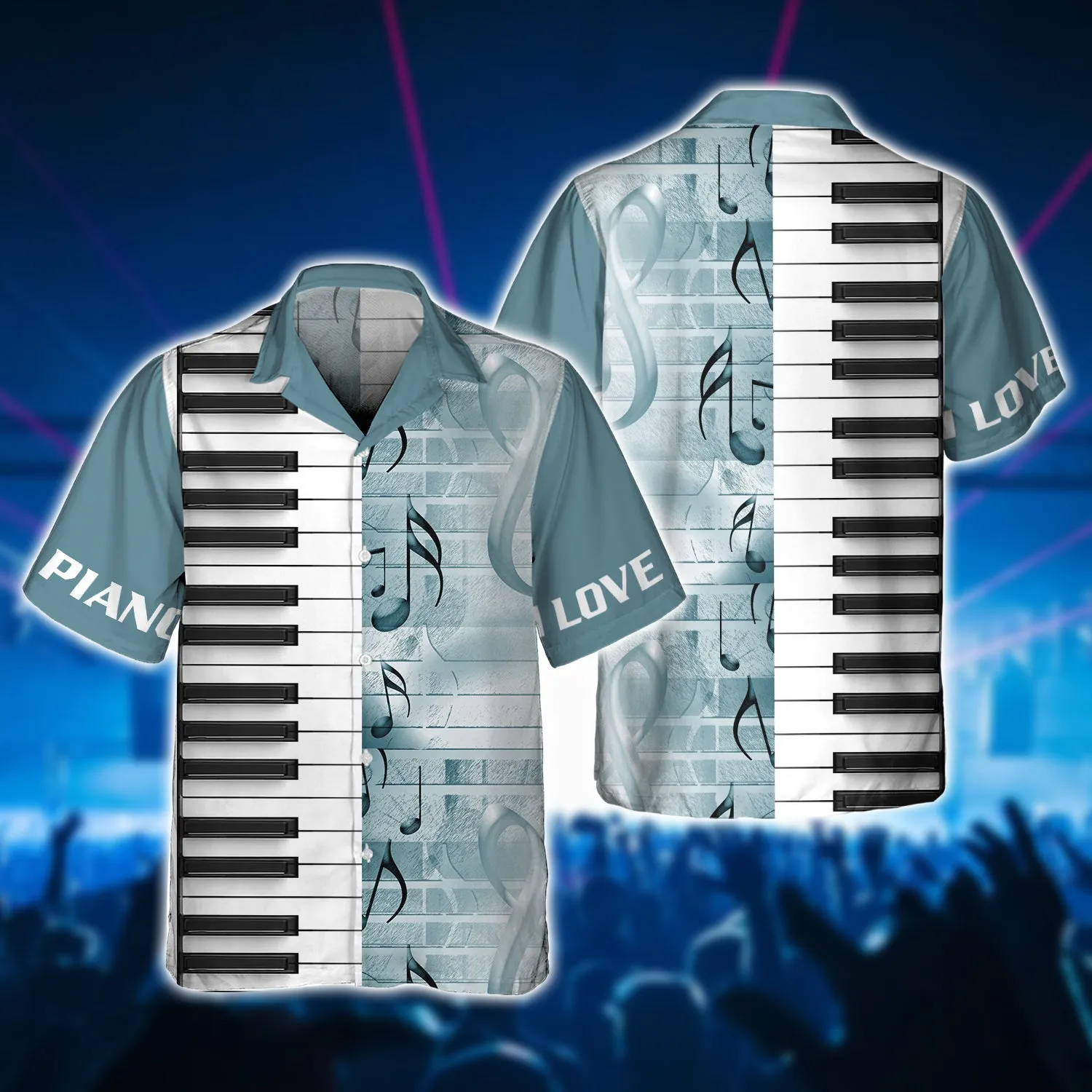 I Love Piano 3D Full Print Shirts