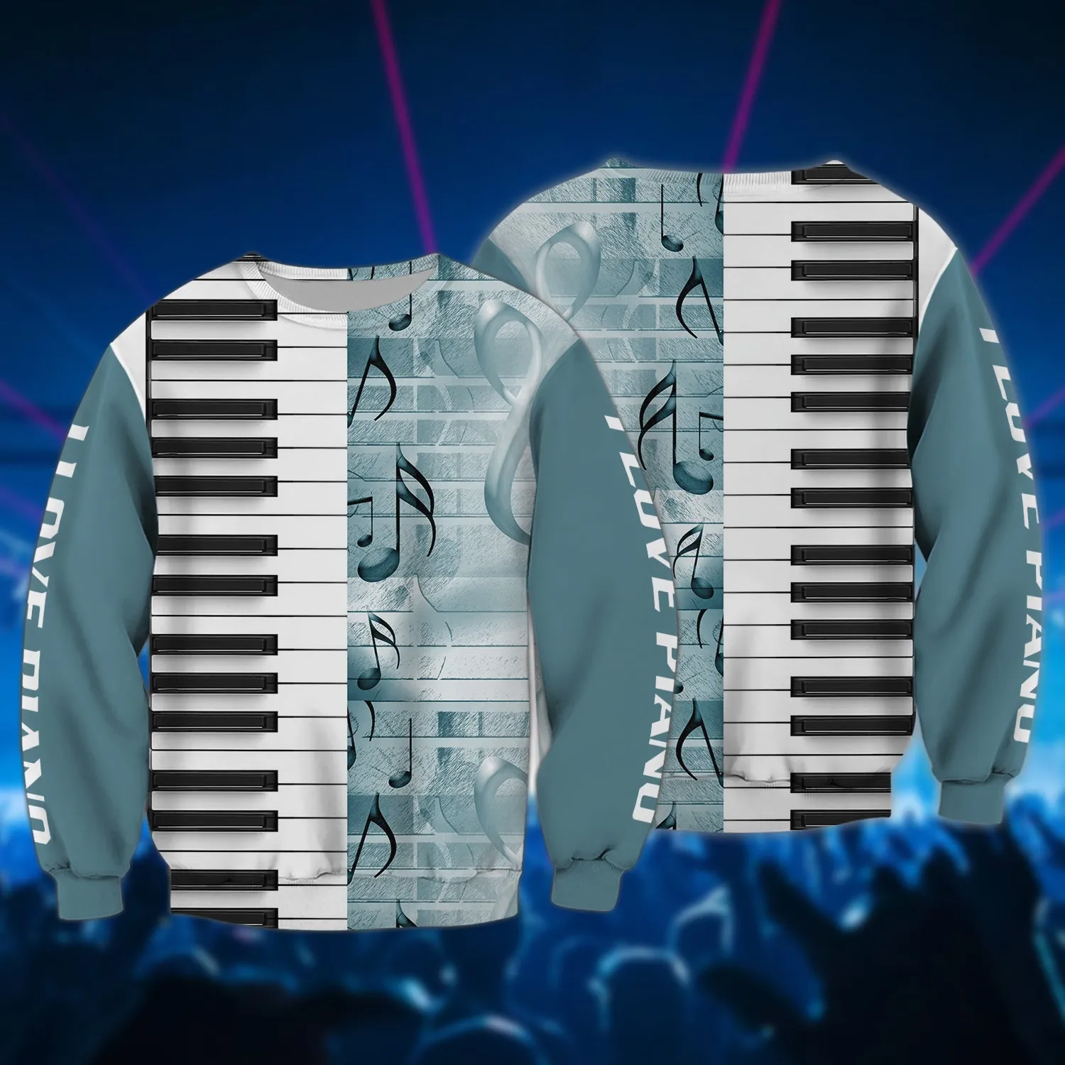 I Love Piano 3D Full Print Shirts