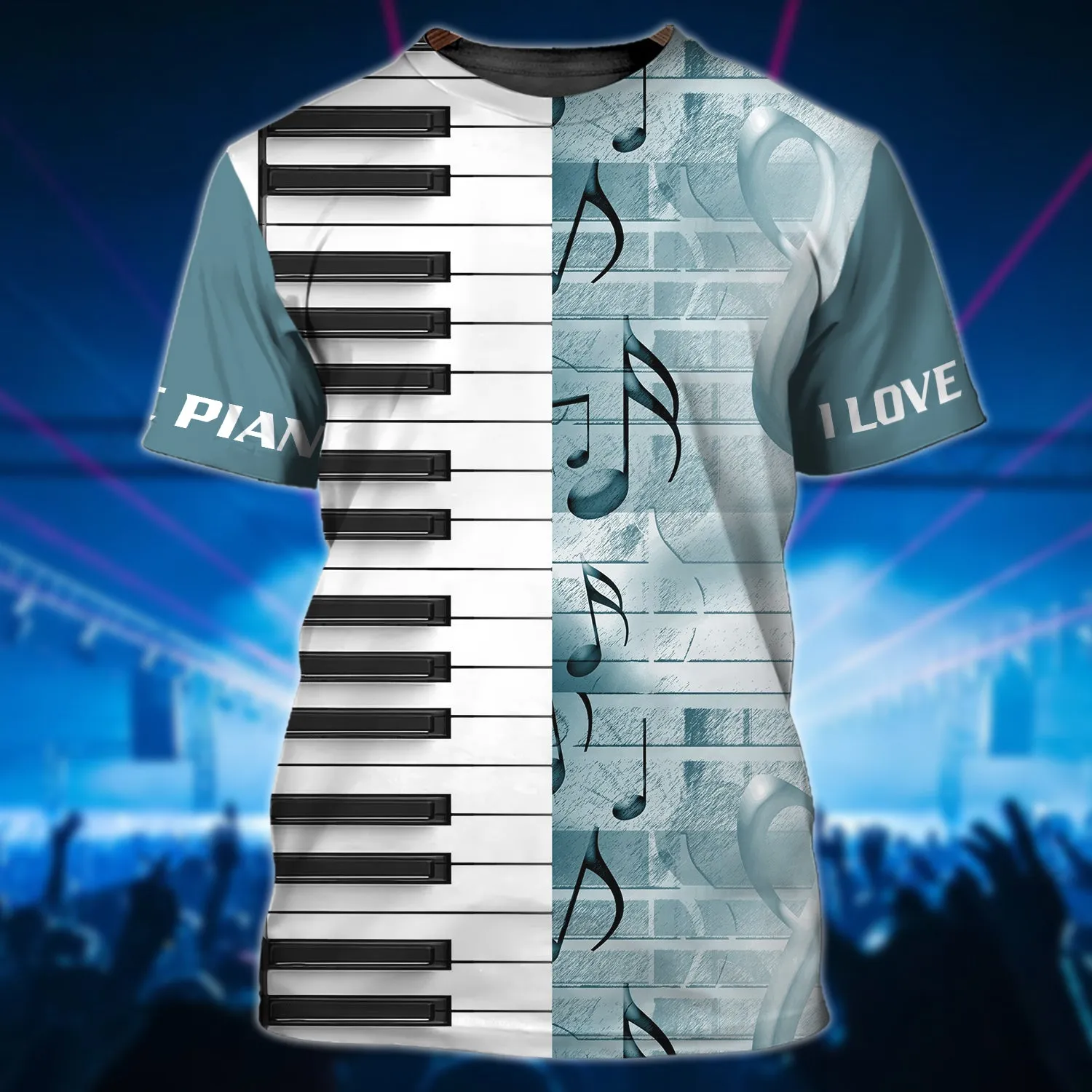 I Love Piano 3D Full Print Shirts