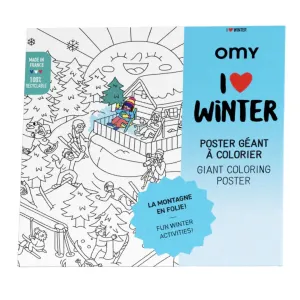 I Love Winter Giant Poster