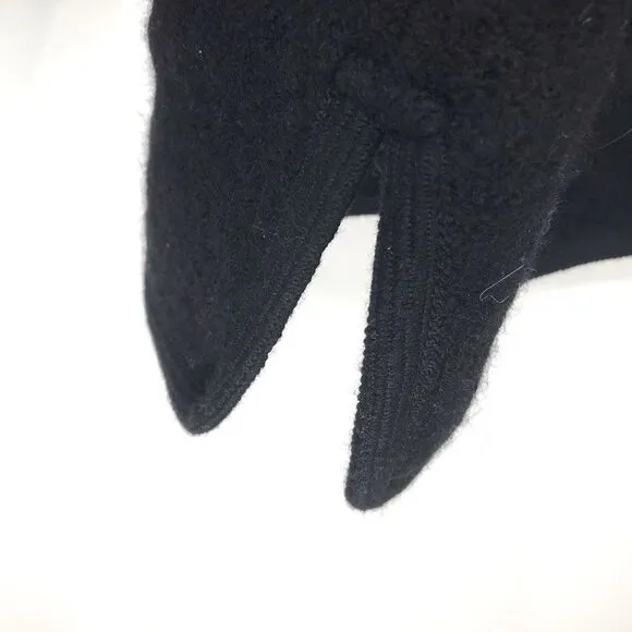 Icelandic Design Black White Nordic Design 100% Wool Sweater Coat