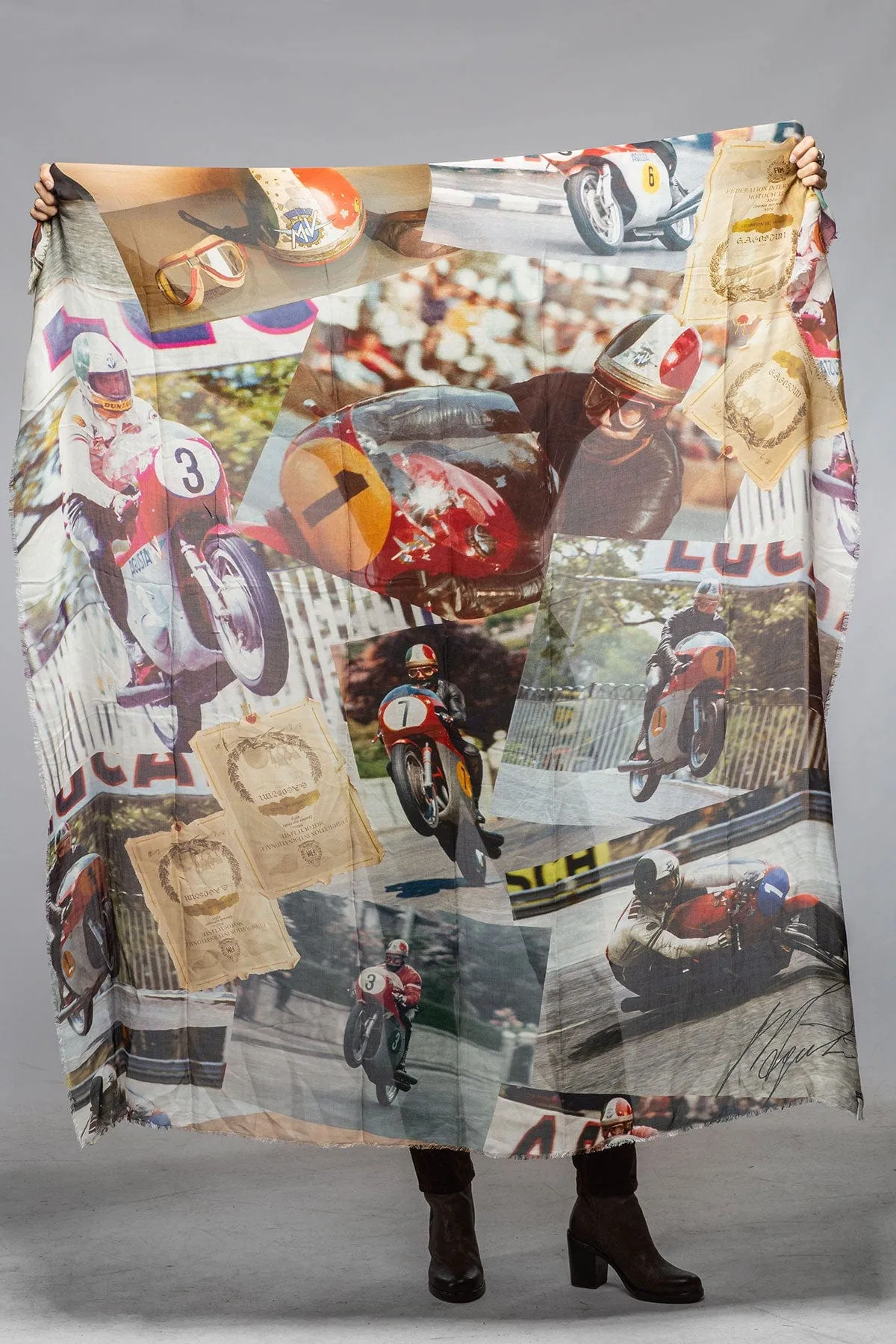 Il Pilota Vintage Moto Scarf