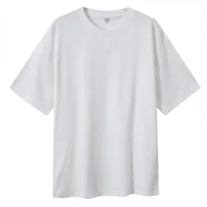 INSTOCK-Round neck T-shirt solid color loose simple inverted