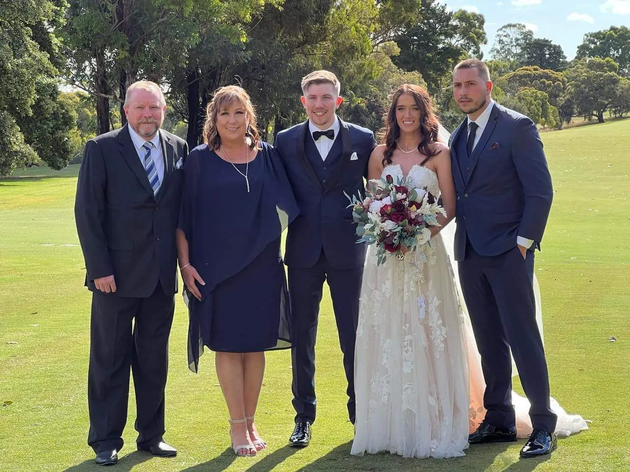 Irene Navy Evening Dress