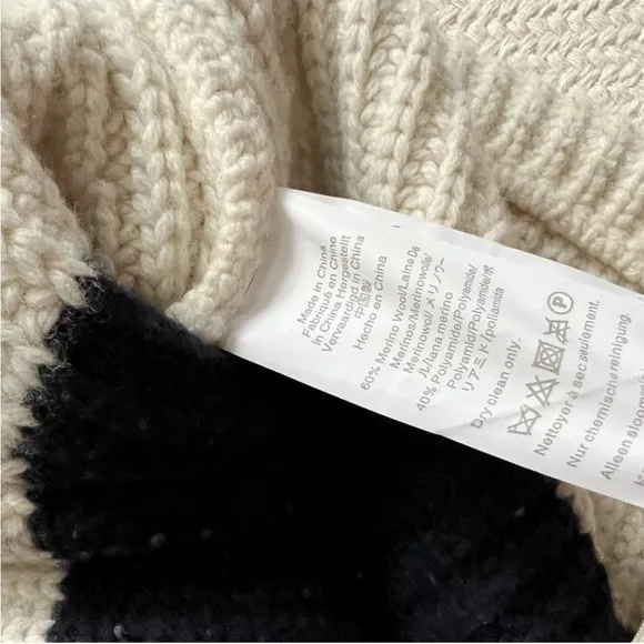 J.Crew Thick Knit Merino Wool Front-pocket Turtleneck Sweater in Rugby Stripe