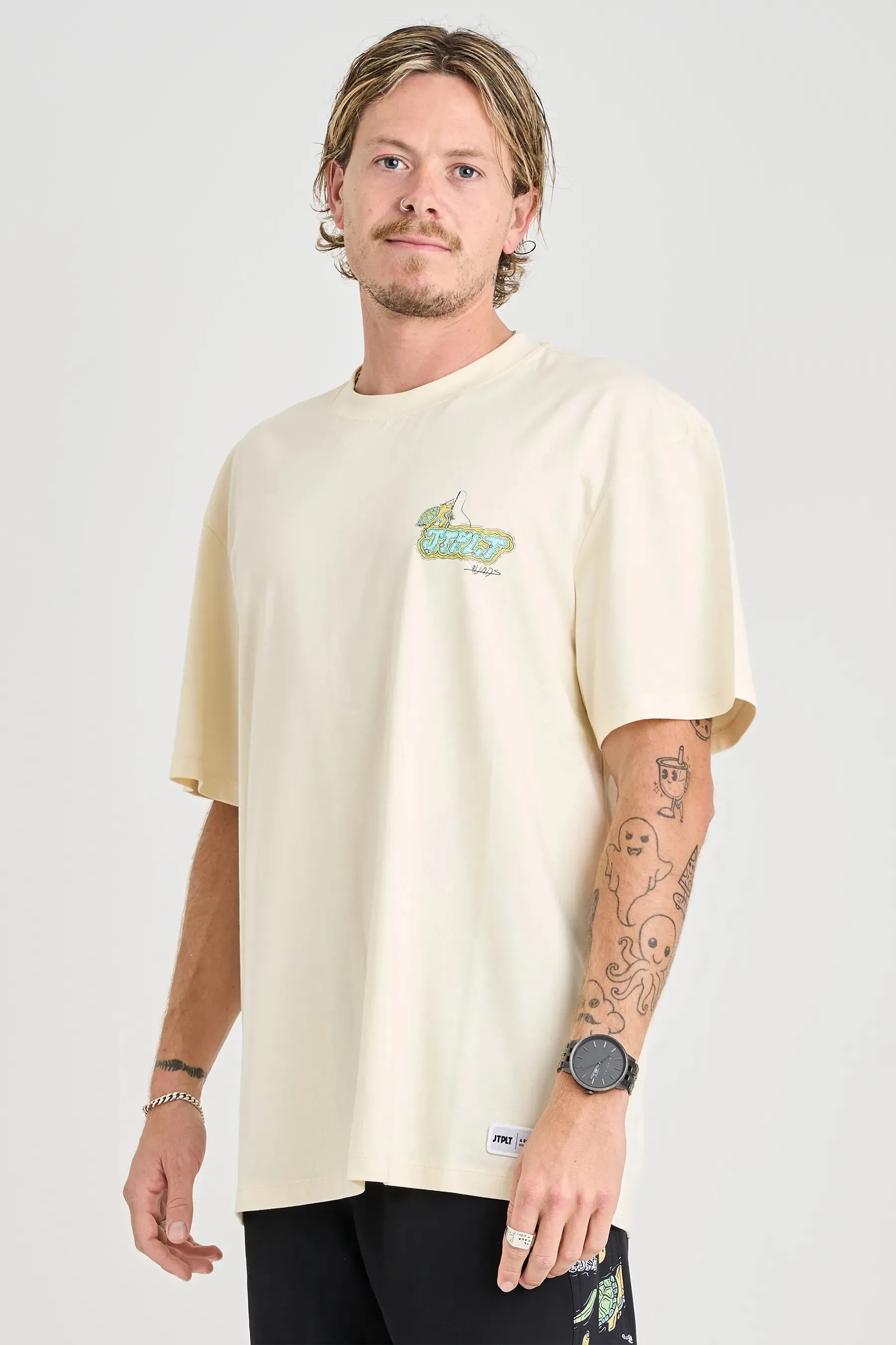 JTPLT x Tom Hadley - SS Tee - Ecru