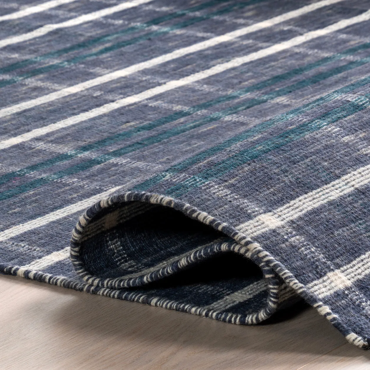 KORETTA PLAID WOOL FRINGE (5' x 8')