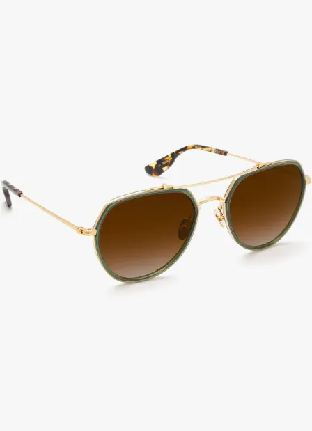 KREWE Baker Bottle Green   Zulu 18K Titanium Polarized