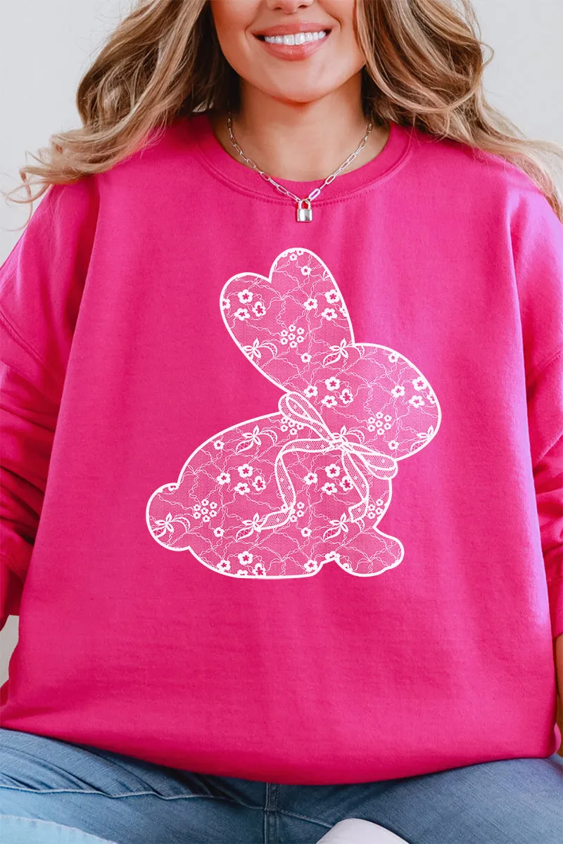 Lace Easter Bunny Unisex NuBlend Crew Sweatshirt