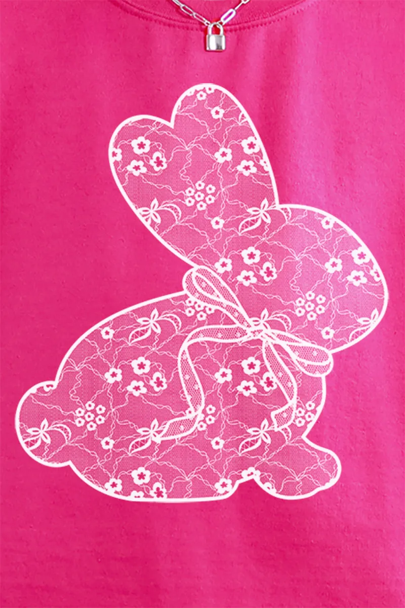 Lace Easter Bunny Unisex NuBlend Crew Sweatshirt