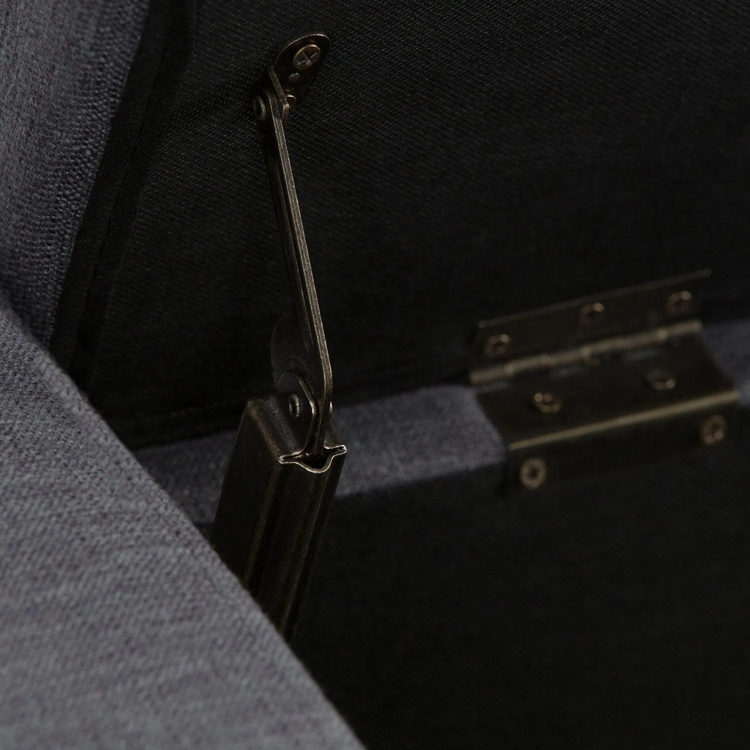 Laredo Storage Ottoman in Linen