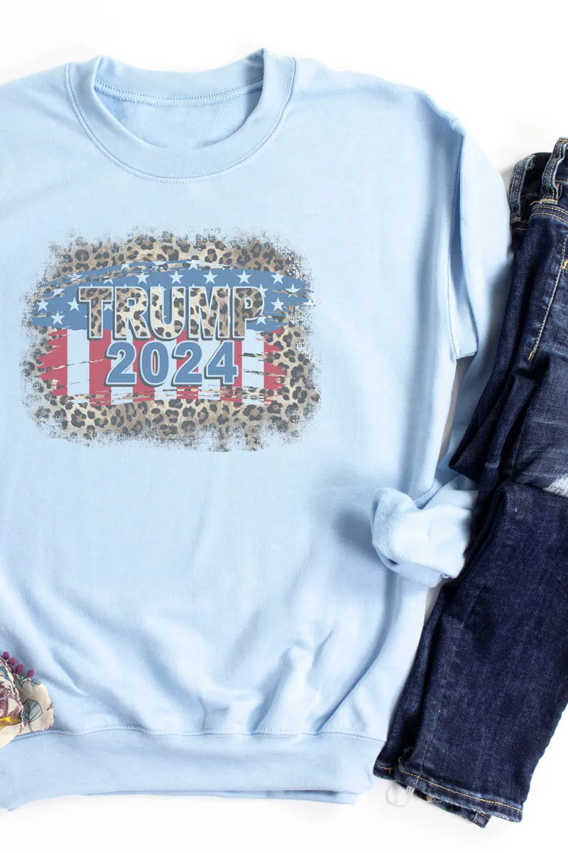 Leopard Trump 2024 Unisex NuBlend Crew Sweatshirt