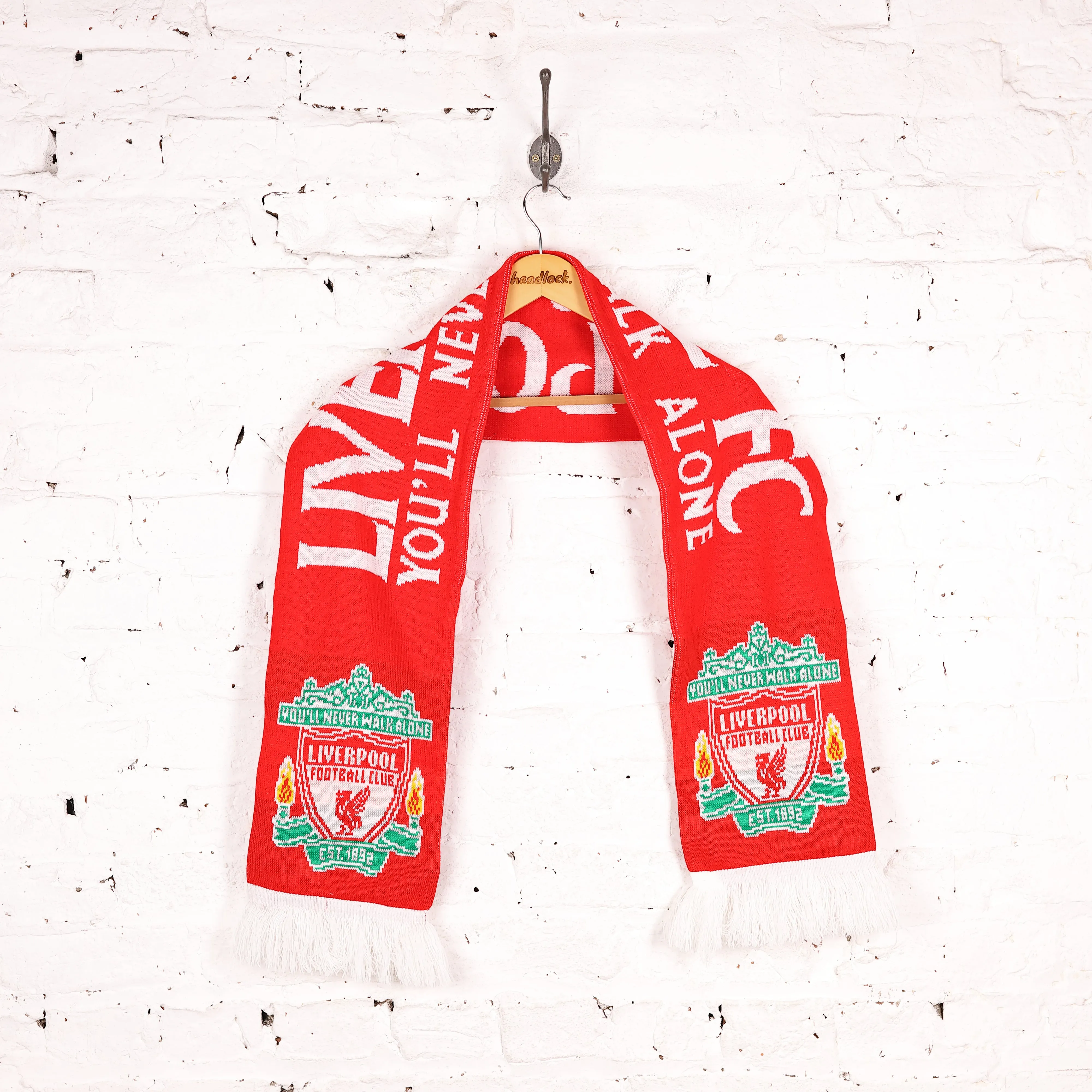 Liverpool You'll Never Walk Alone Football Scarf - Red - One Size