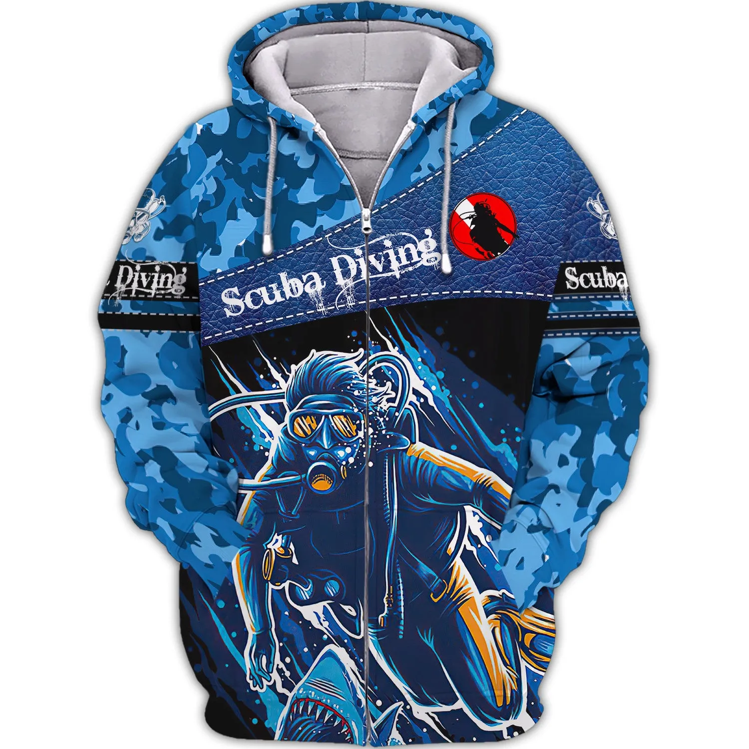 Love Scuba Diving 3D All Over Printed Tshirt Hoodie