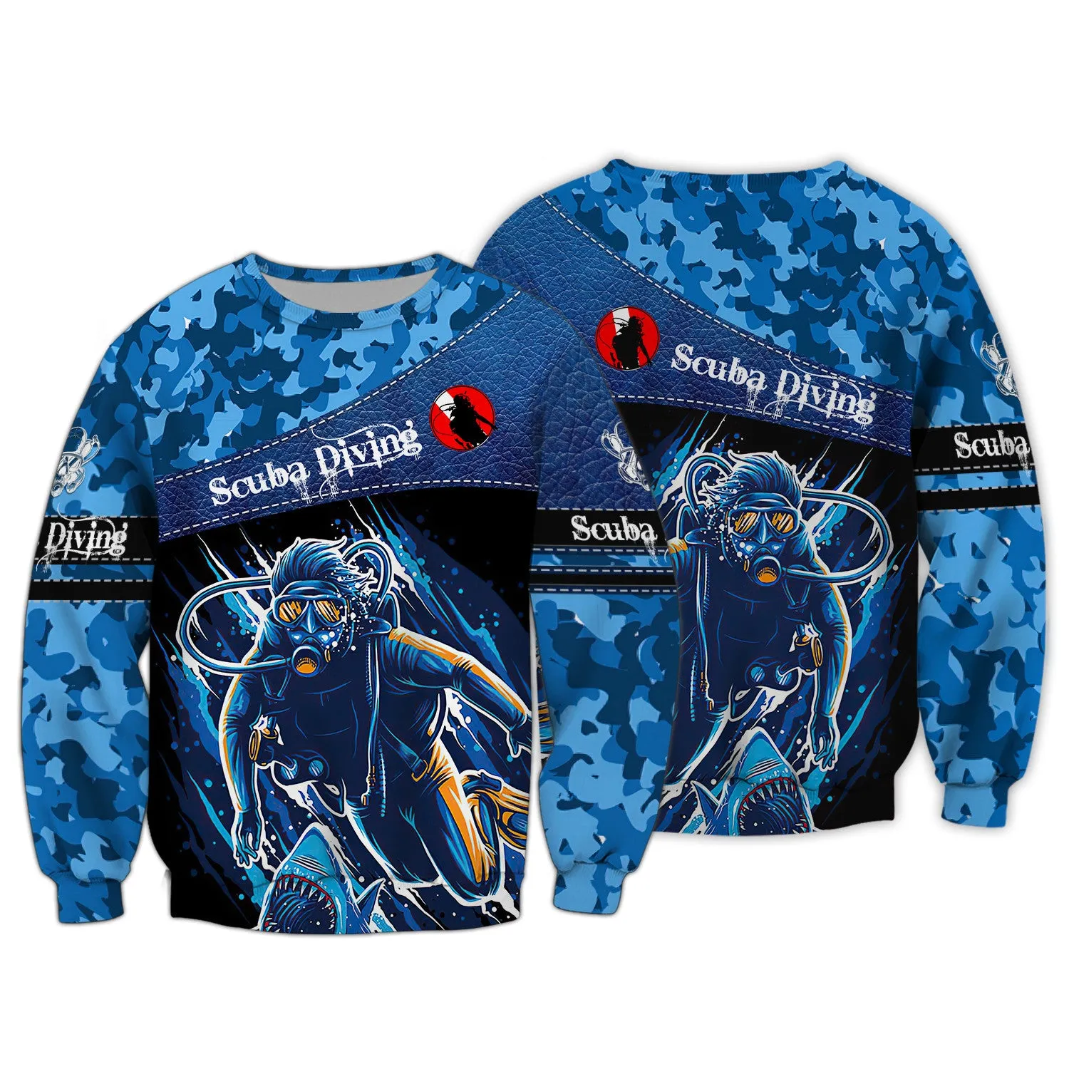 Love Scuba Diving 3D All Over Printed Tshirt Hoodie