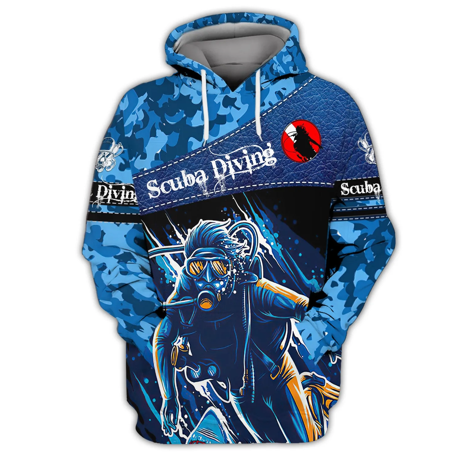 Love Scuba Diving 3D All Over Printed Tshirt Hoodie