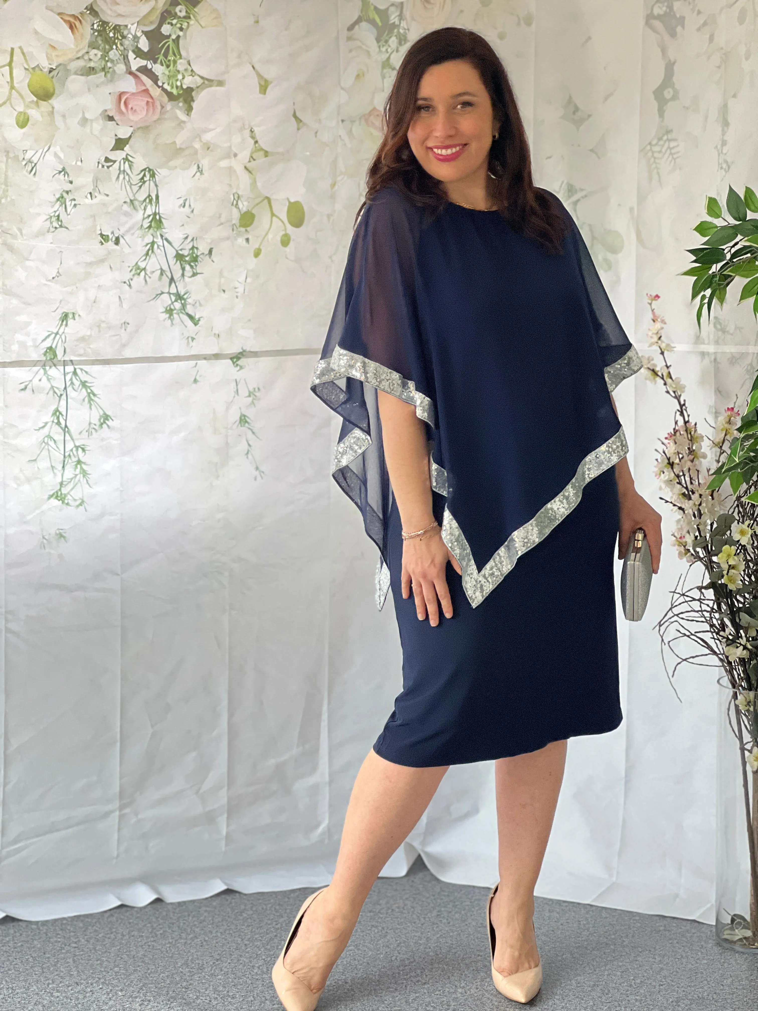 Lyla Navy Evening Dress