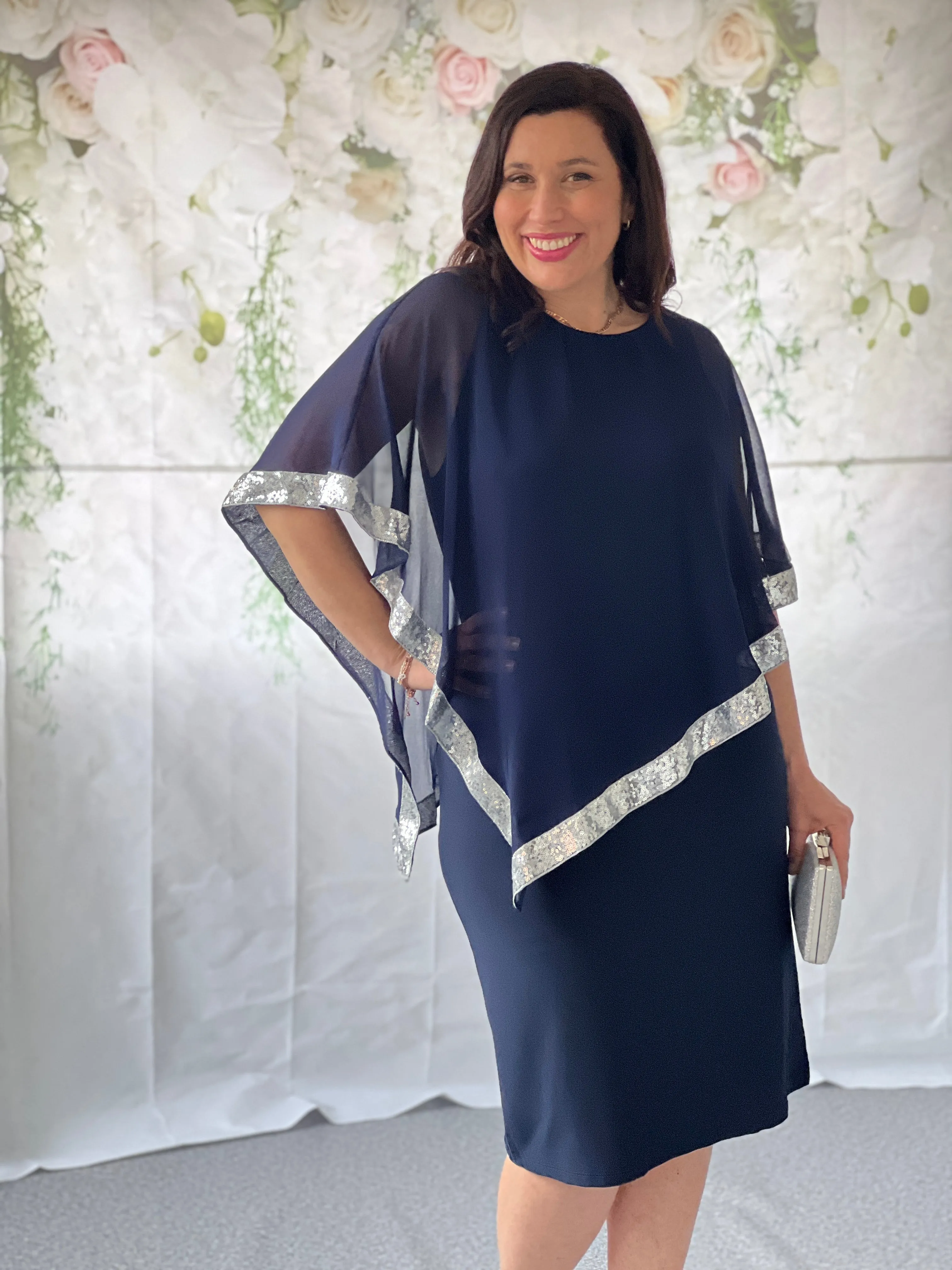 Lyla Navy Evening Dress