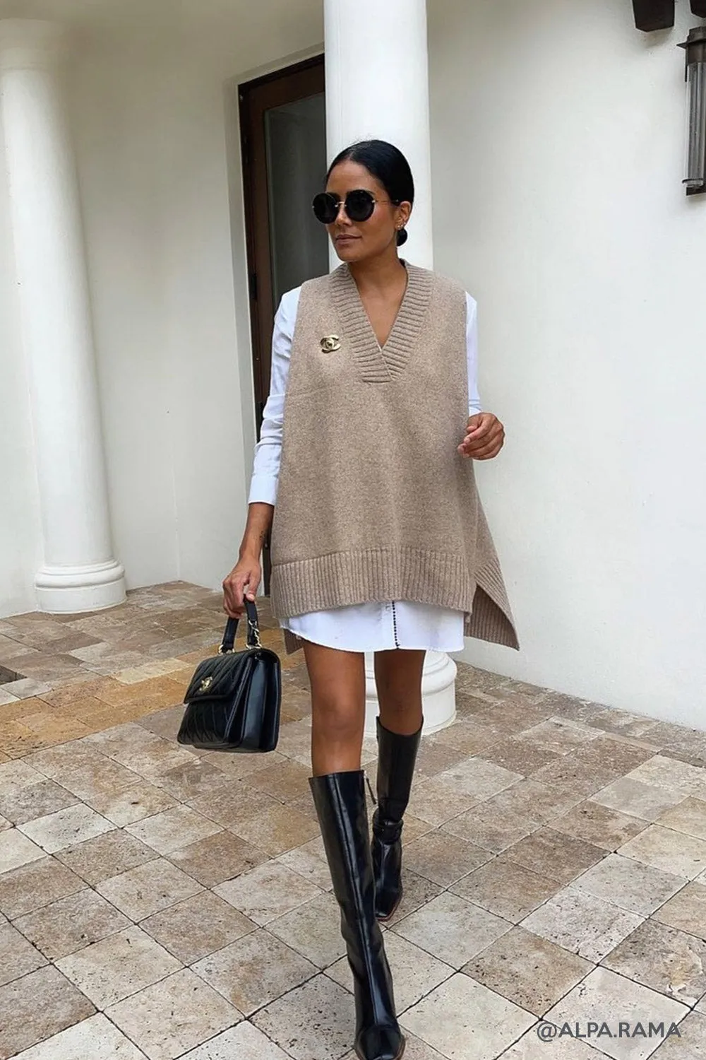 Lyla Oversized Knit Vest