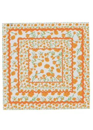 Mad California Poppies Cotton Mulmul Scarf