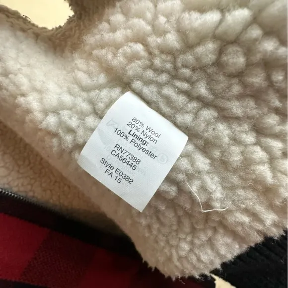 Madewell Buffalo Red and Black Plaid Wool Vest Women’s Size Medium