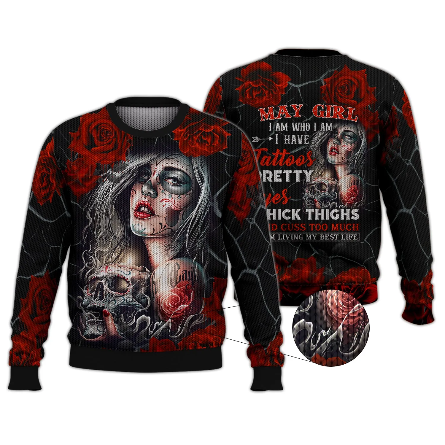May Girl Tattoo - 3D Full Print