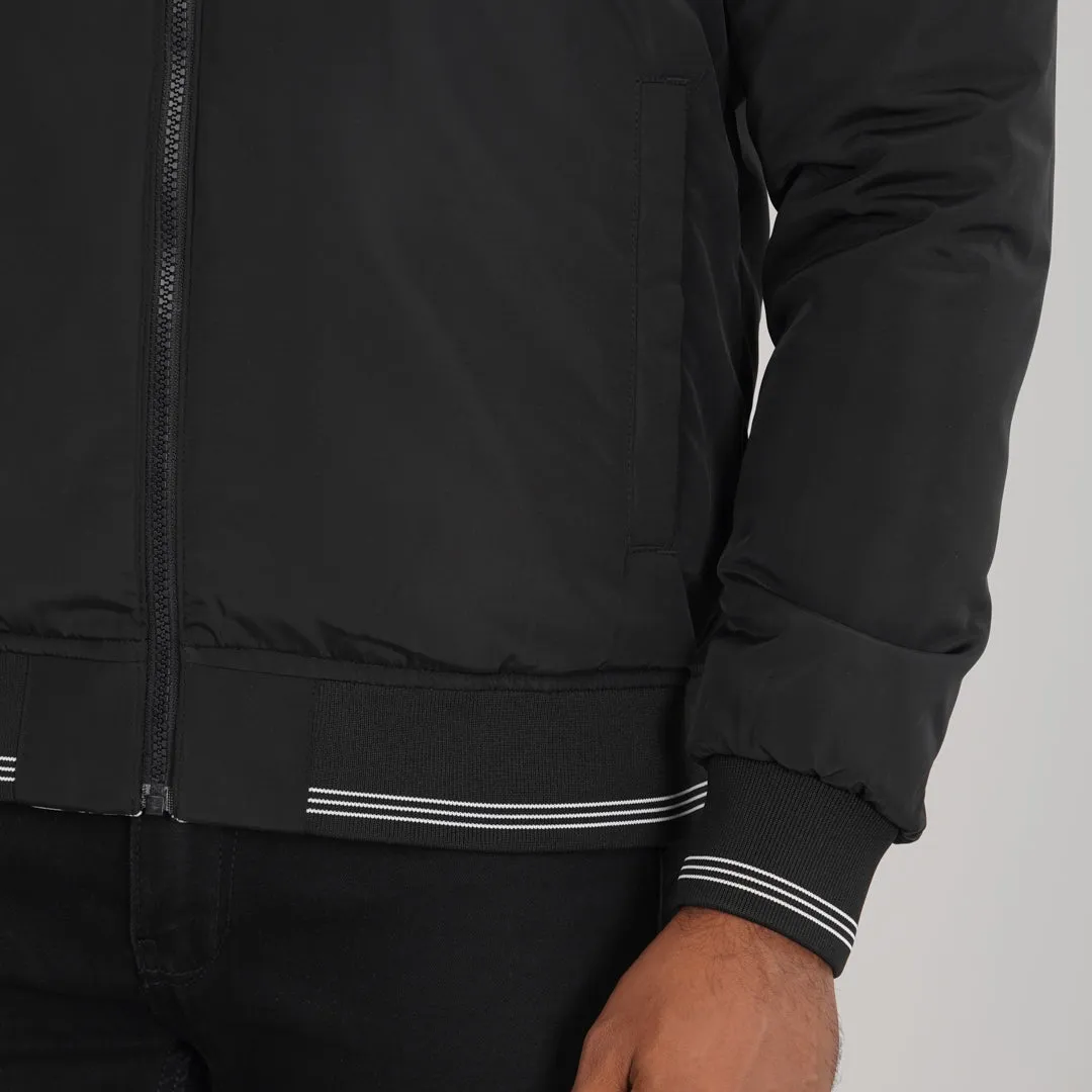 Mens Reversible Black Bomber