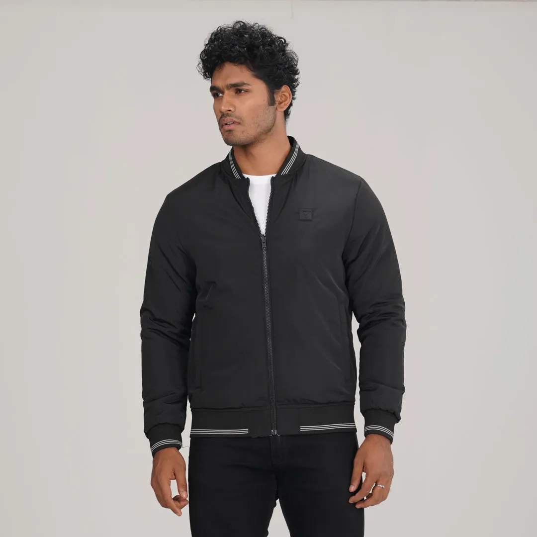 Mens Reversible Black Bomber
