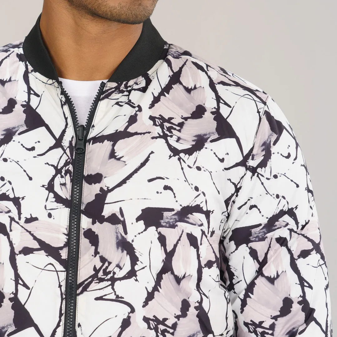 Mens Reversible Black Bomber