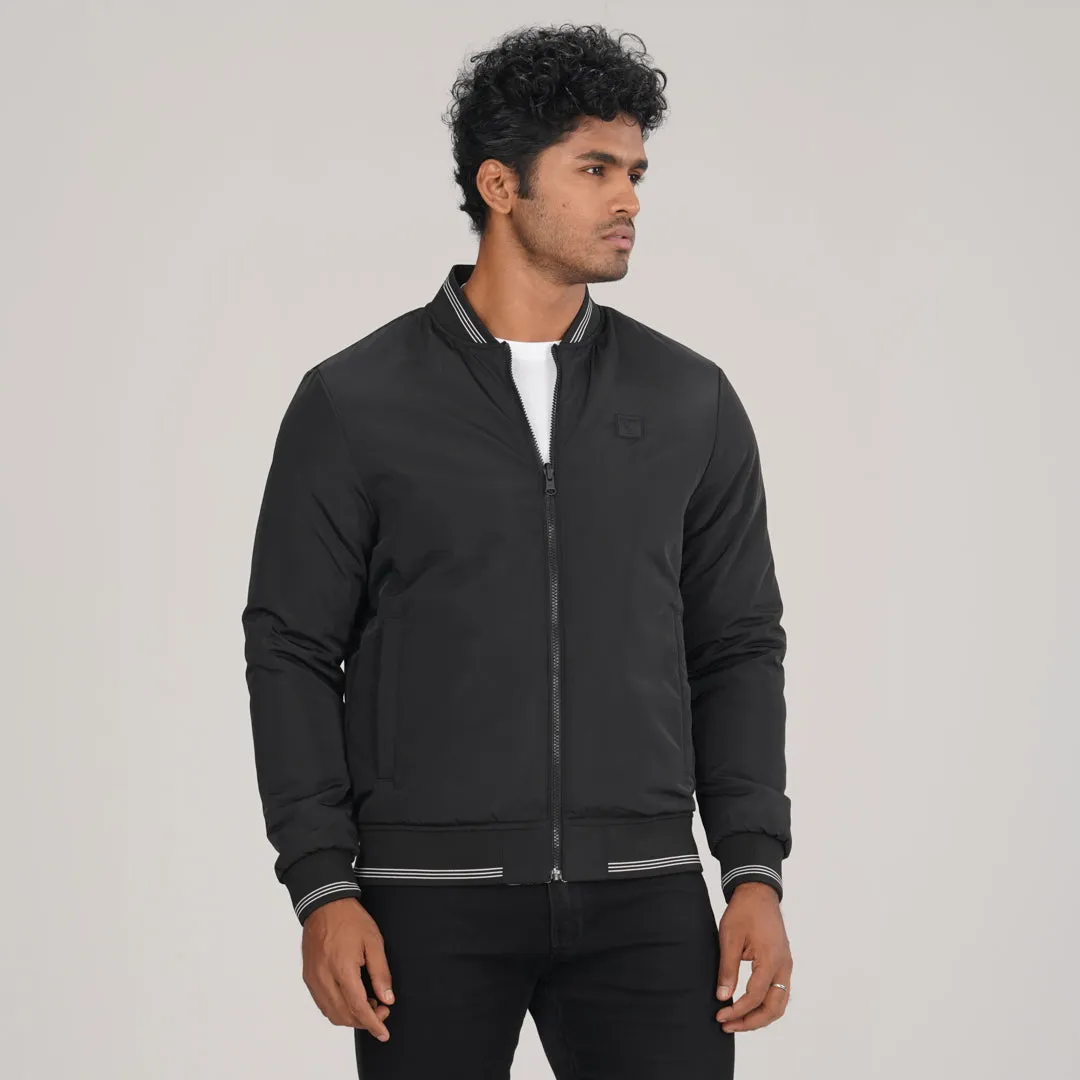 Mens Reversible Black Bomber