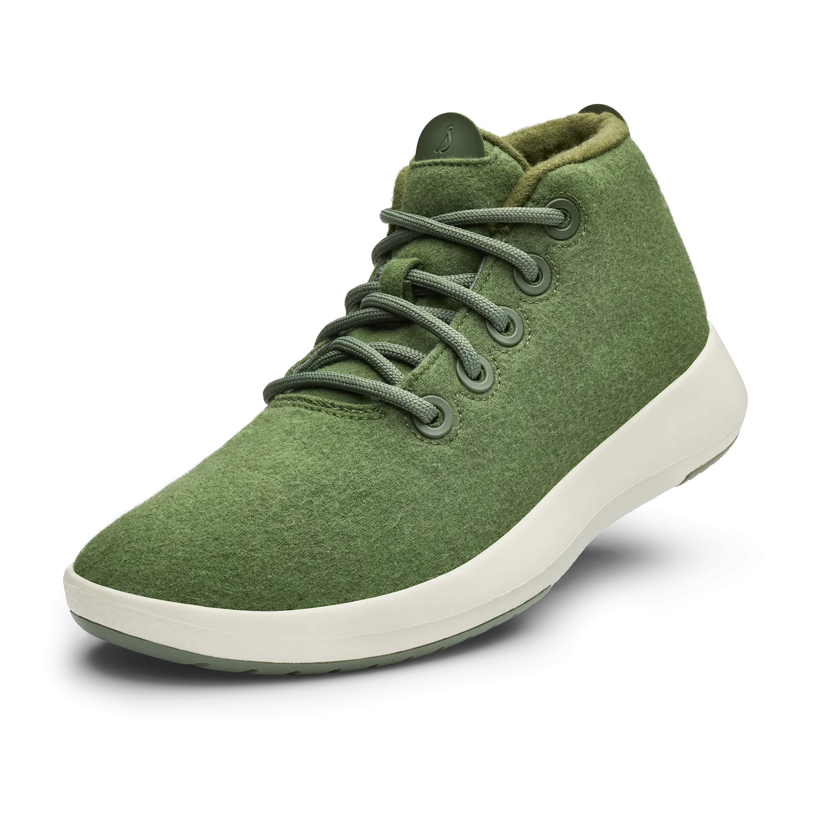 Men's Wool Runner-up Mizzles - Thunder Green (Natural White Sole)
