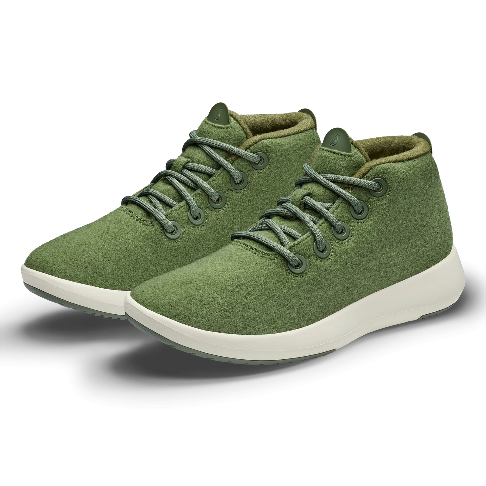 Men's Wool Runner-up Mizzles - Thunder Green (Natural White Sole)