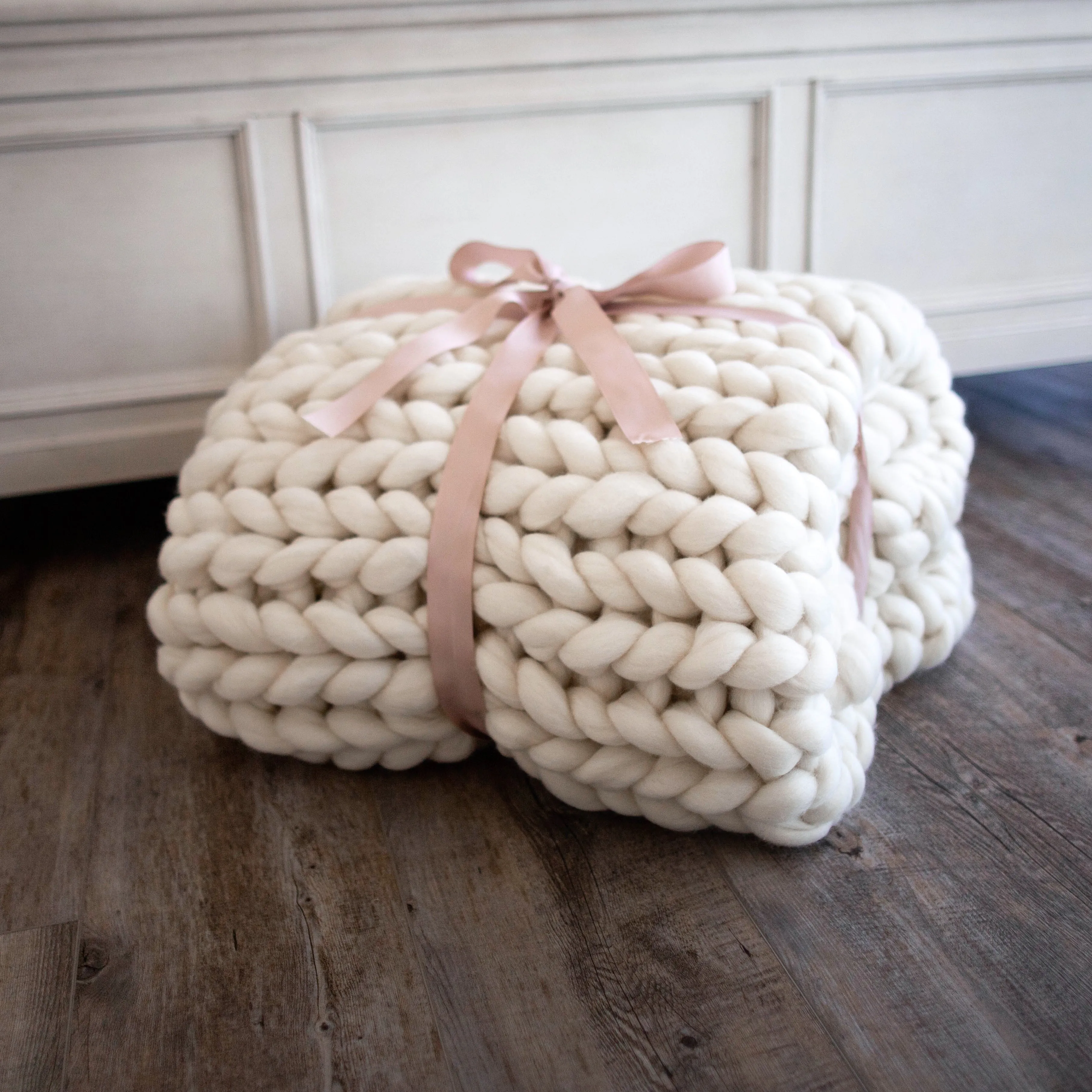 Merino Wool Chunky Blanket