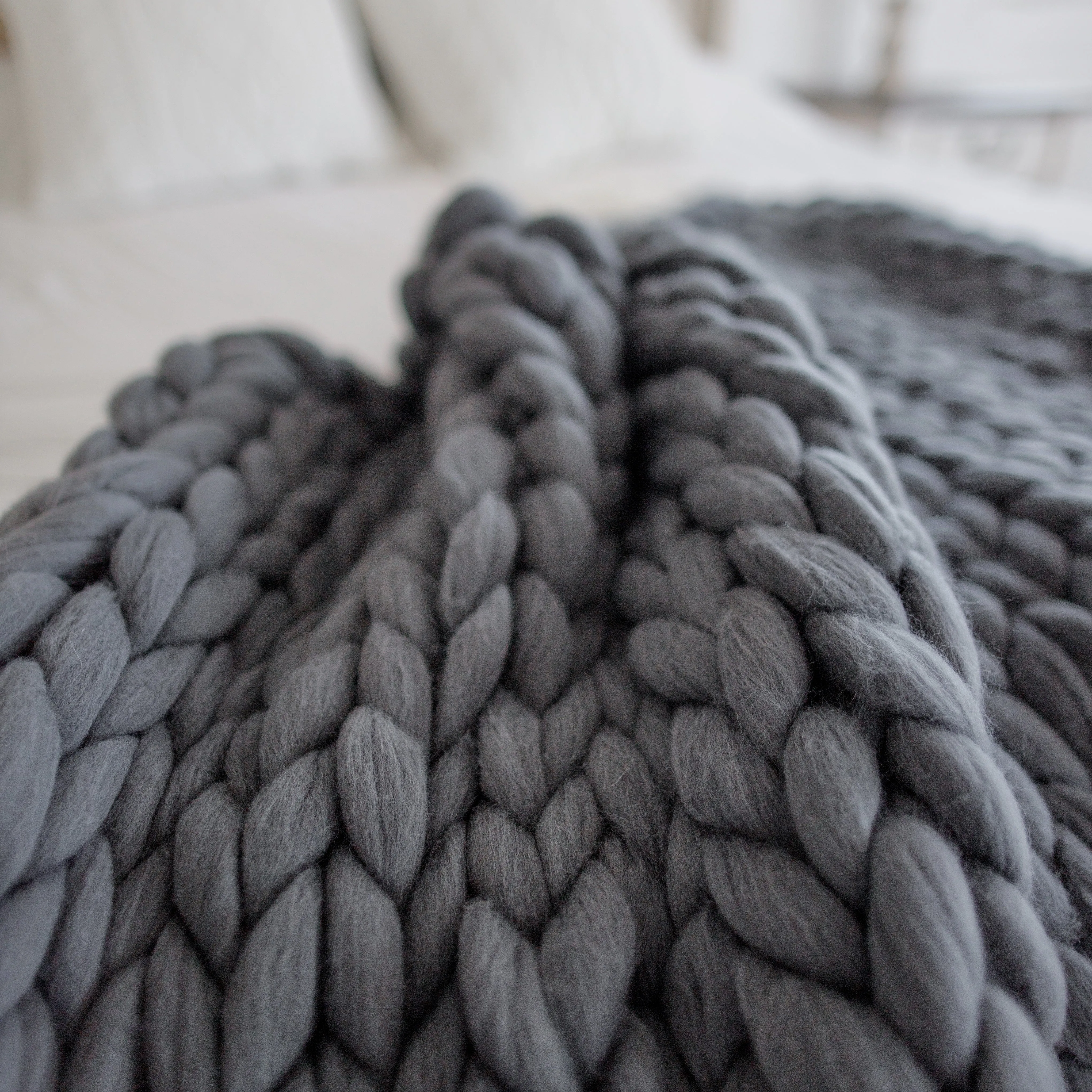 Merino Wool Chunky Blanket