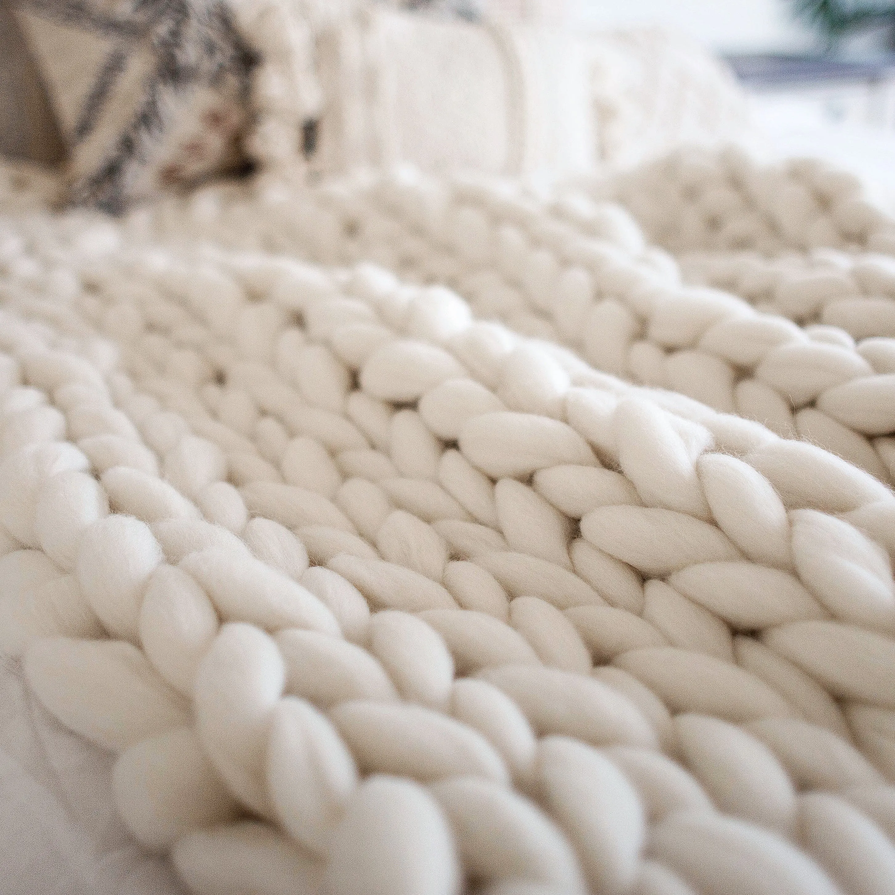Merino Wool Chunky Blanket