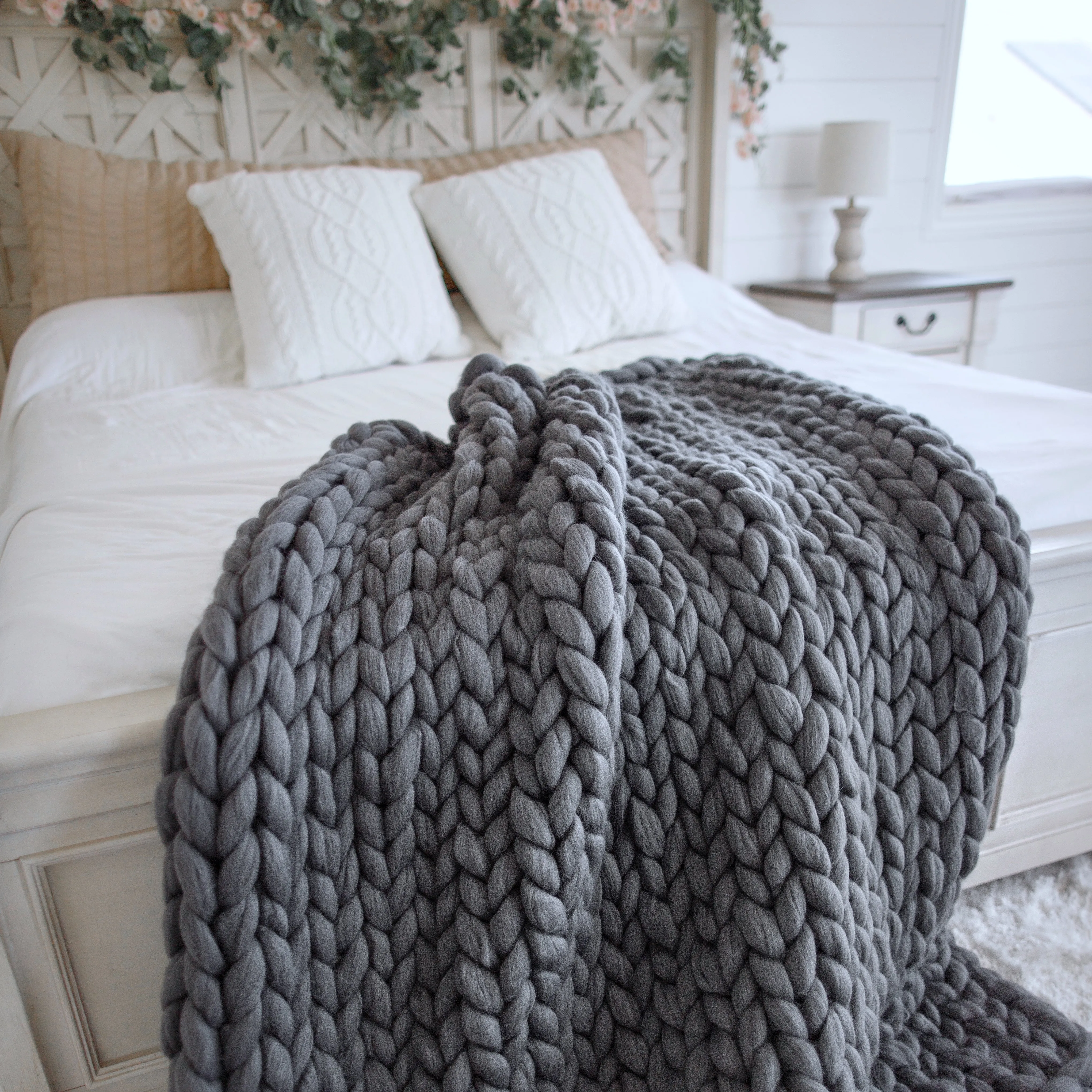 Merino Wool Chunky Blanket