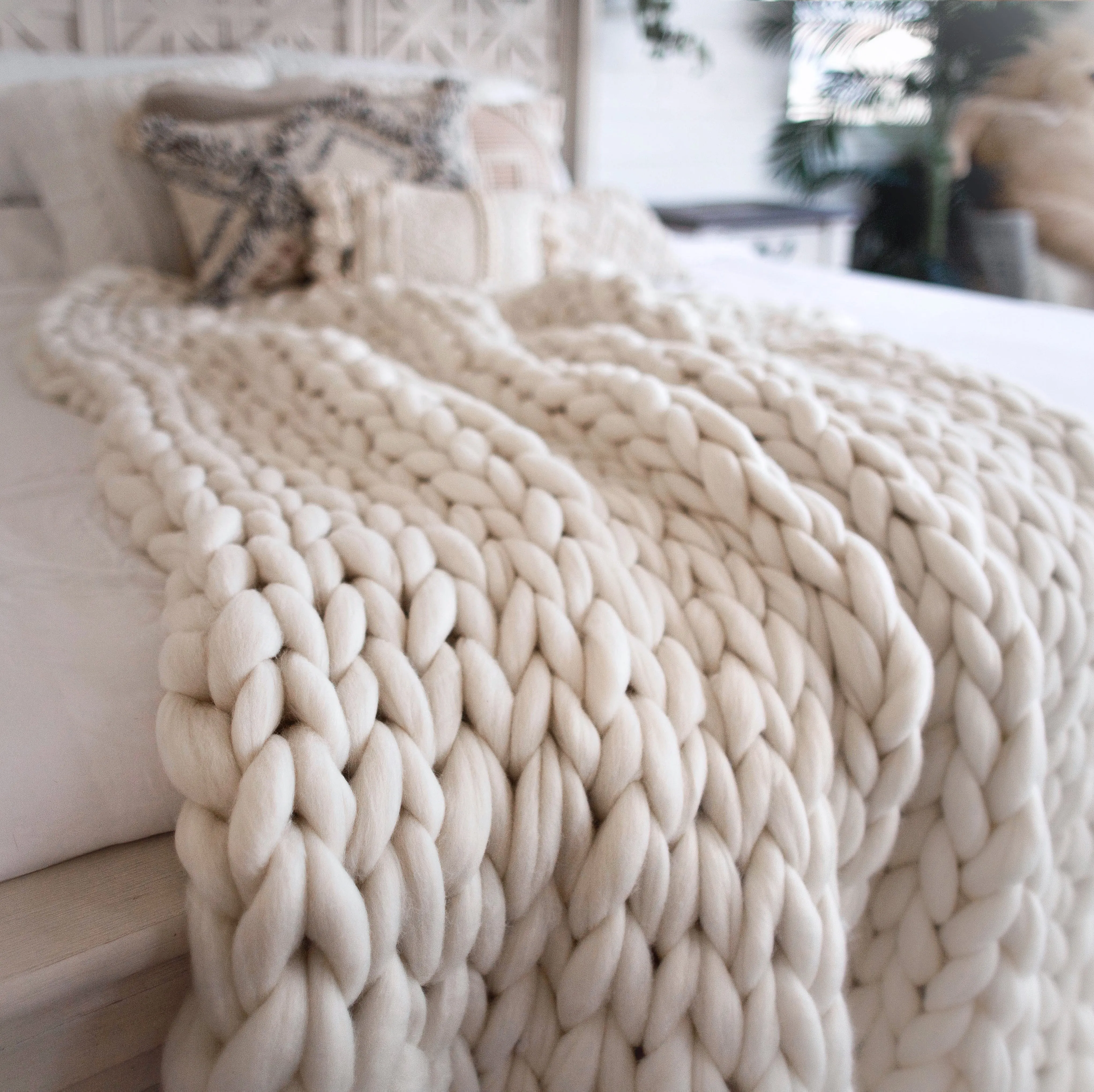 Merino Wool Chunky Blanket