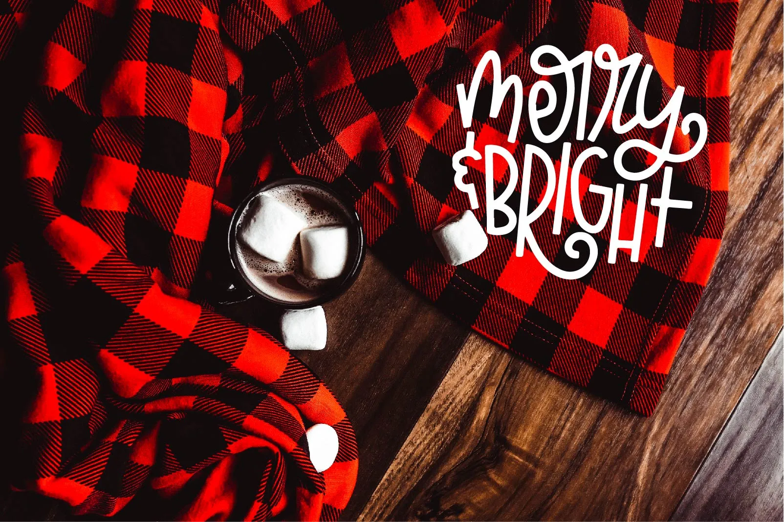 Merry And Bright Fleece Buffalo Plaid Blanket - Free Shipping