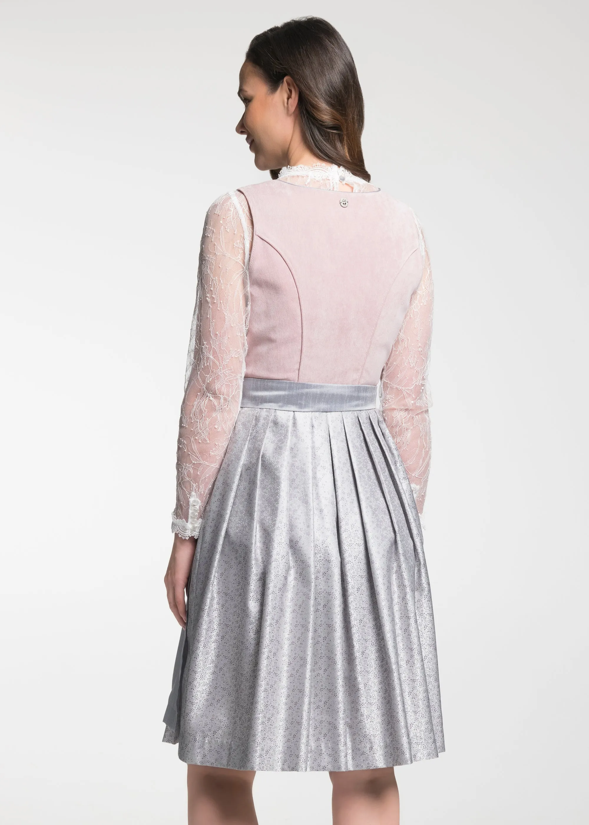 Midi Dirndl 2pcs. 60cm "Demo" mallow (40)