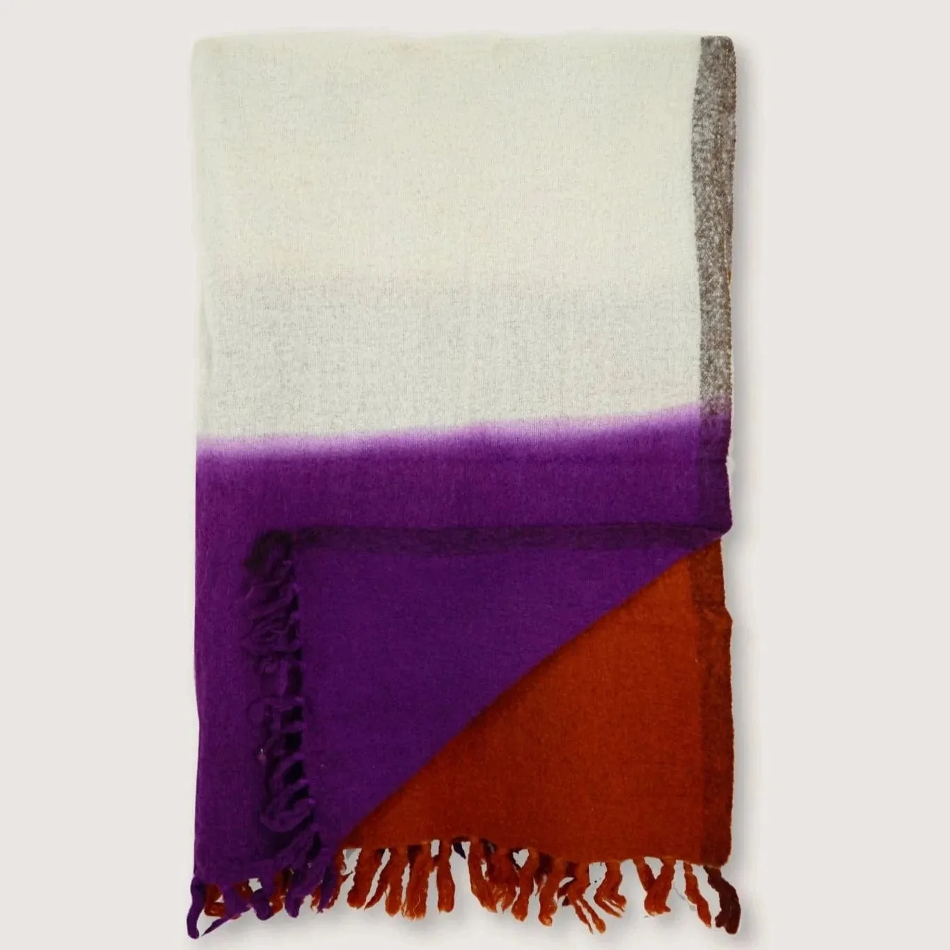Moismont Plaid Lane N°83 Throw in Terracota/ Violette