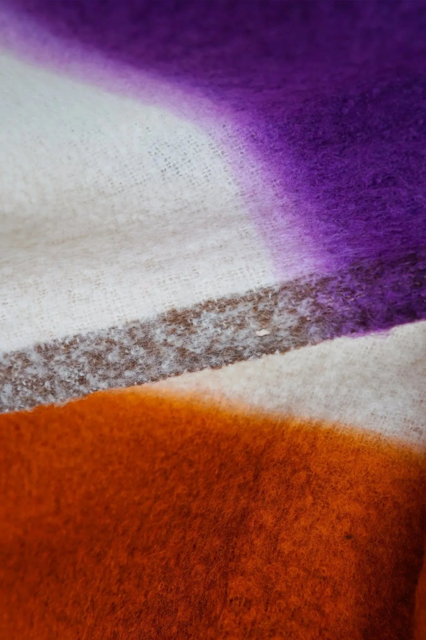 Moismont Plaid Lane N°83 Throw in Terracota/ Violette