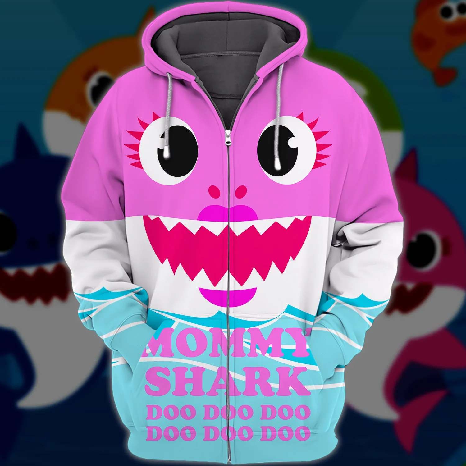 Mommy Shark Doo Doo Doo , 3D Full Print