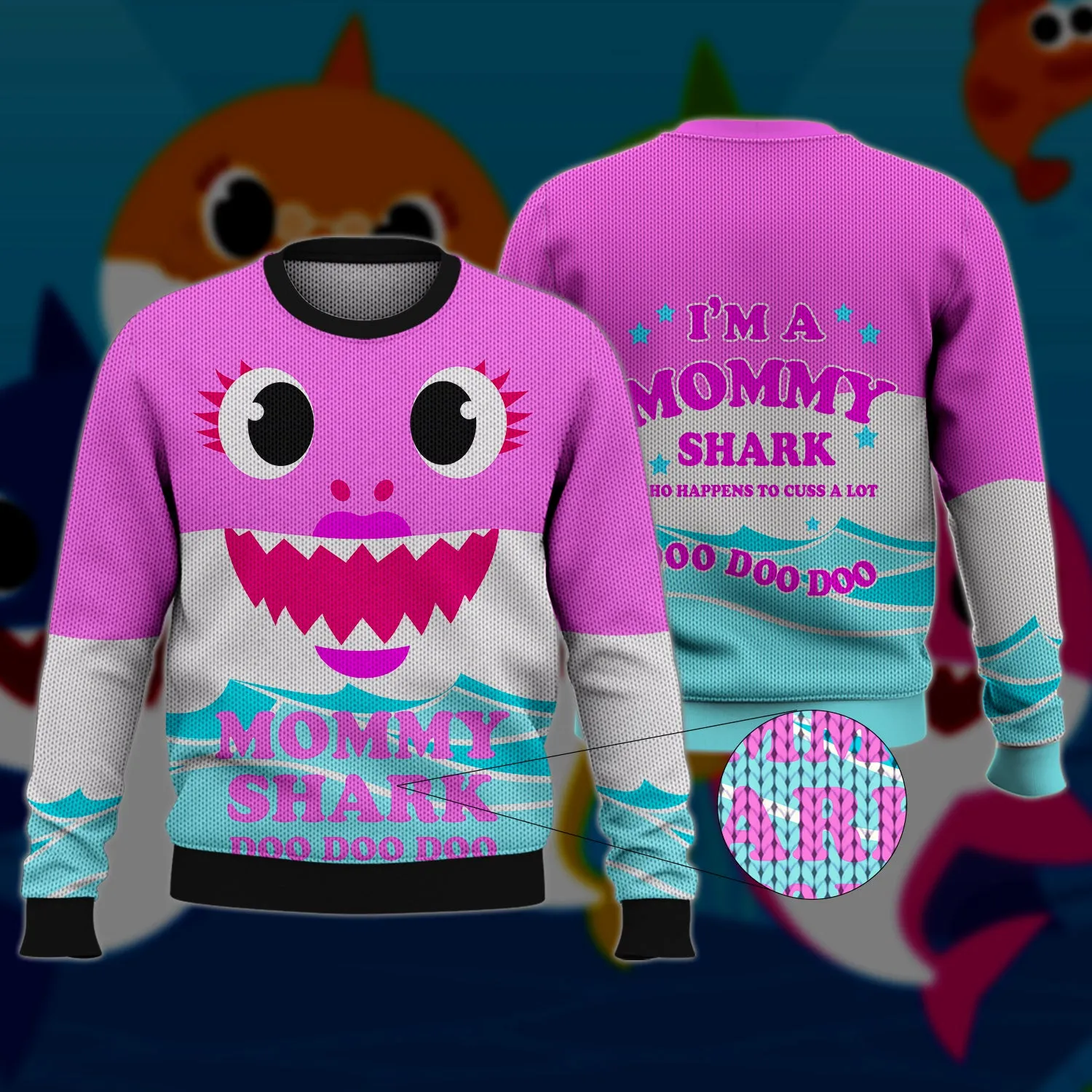 Mommy Shark Doo Doo Doo , 3D Full Print