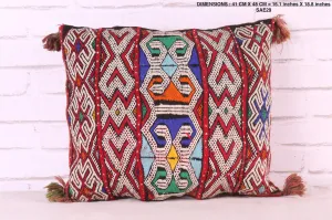 Moroccan pillow berber tribal 16.1 inches X 18.8 inches