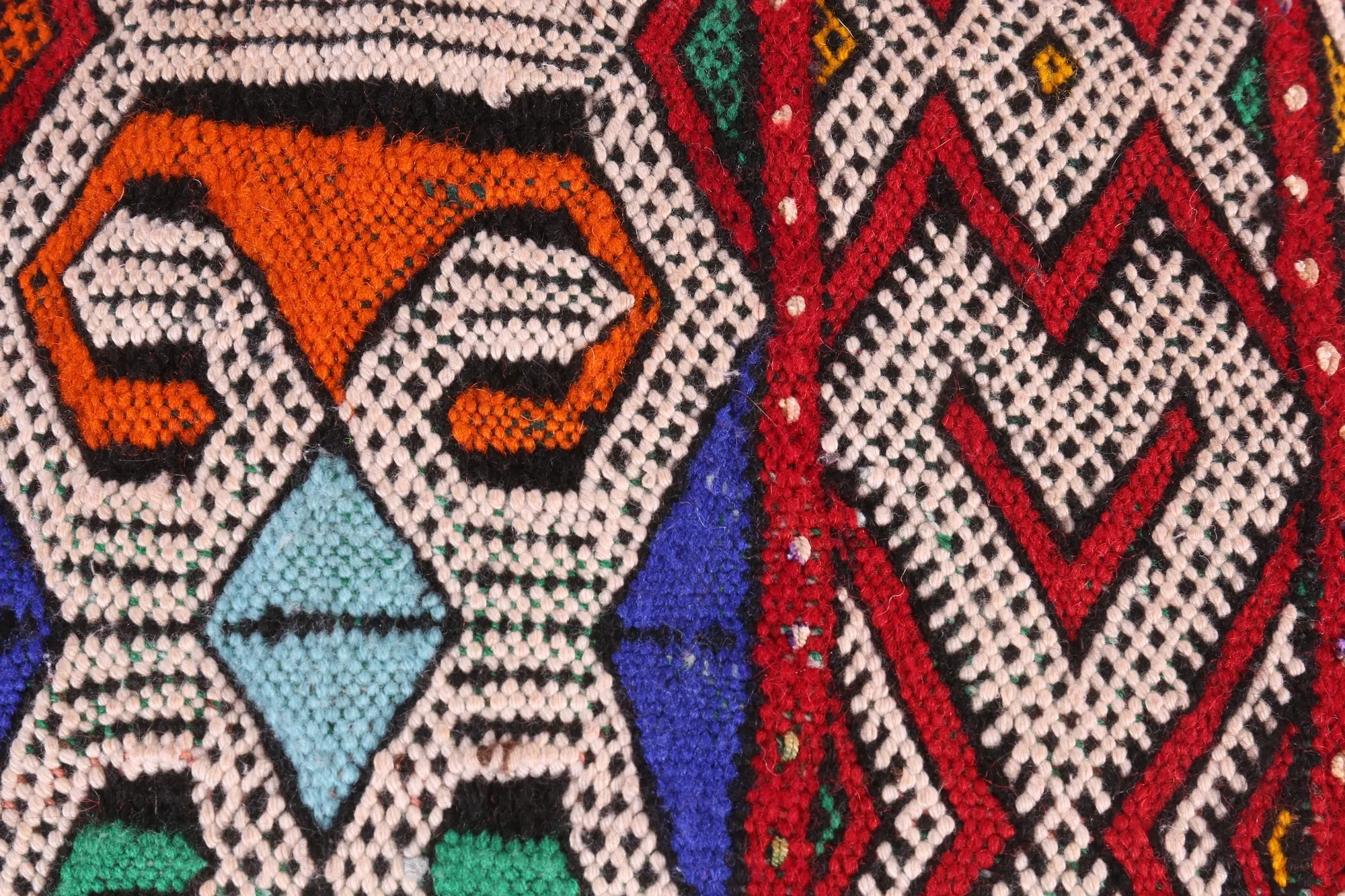 Moroccan pillow berber tribal 16.1 inches X 18.8 inches