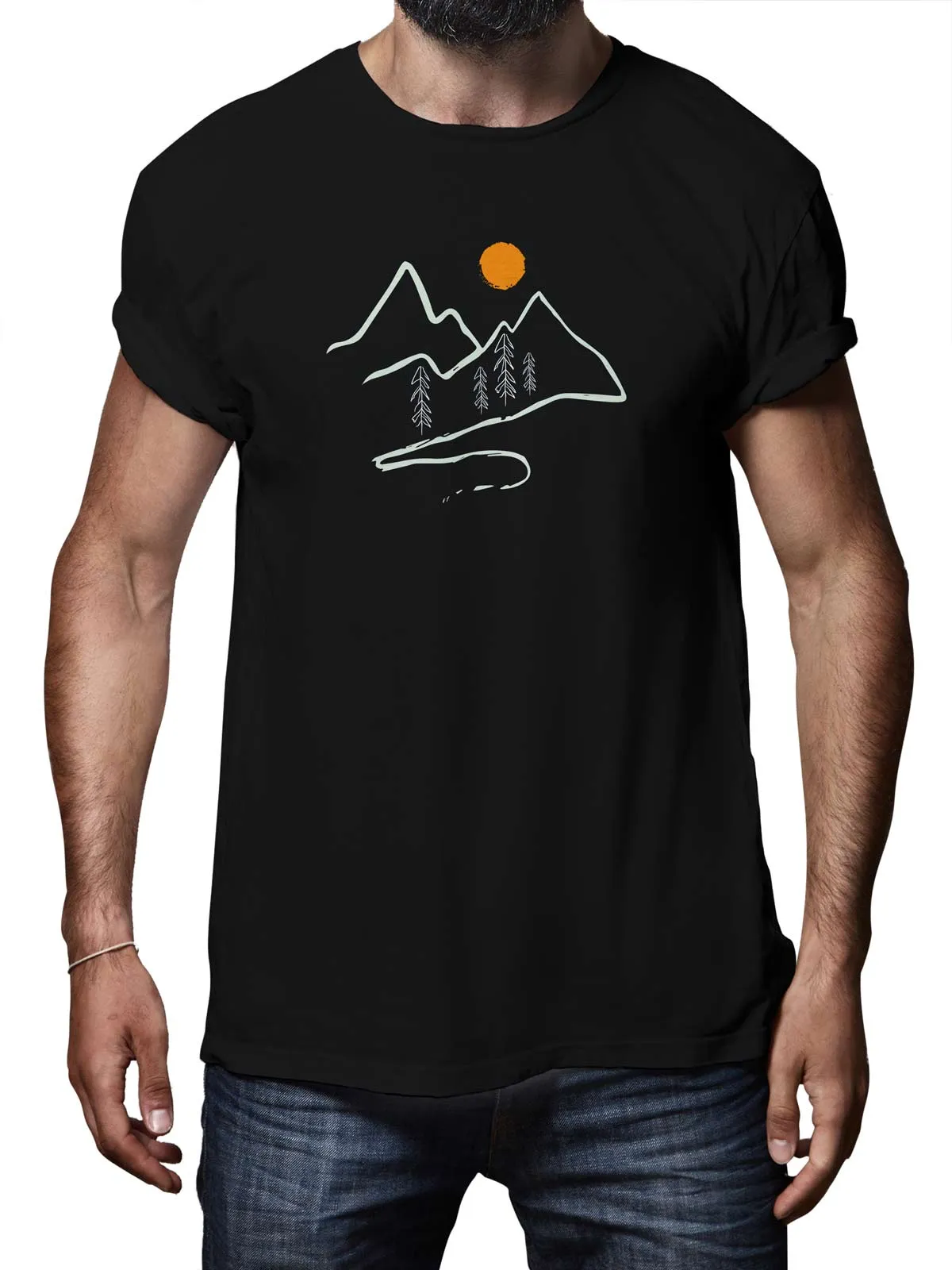 Mountain Road | Printed  T shirt