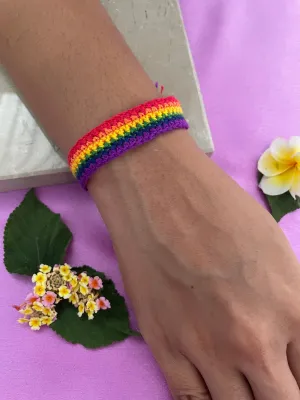 Multi Color Simple Thread Rakhi Bracelet